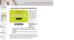 Desktop Screenshot of college-smart-scholarships.com