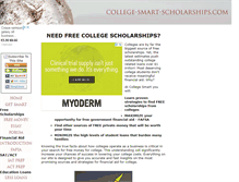 Tablet Screenshot of college-smart-scholarships.com